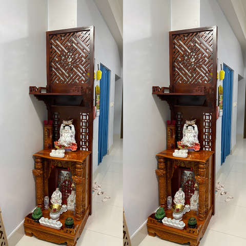 Vách ngăn bàn thờ treo VTT34