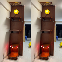 Vách ngăn bàn thờ treo VTT40