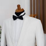  Áo Khoác Tuxedo Trắng 
