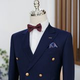  Áo Khoác Navy Hoạ Tiết Sọc 