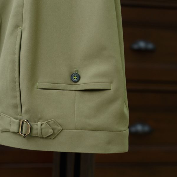  Light Green Wool Trousers 