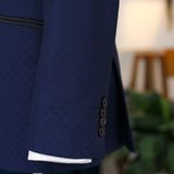  Áo Khoác Tuxedo Hoạ Tiết Khối 