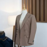  Áo Khoác Nữ Nâu Trơn 