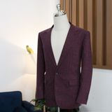  Áo Khoác Linen Đỏ Đô 