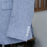  Áo Khoác Linen Xanh Baby 