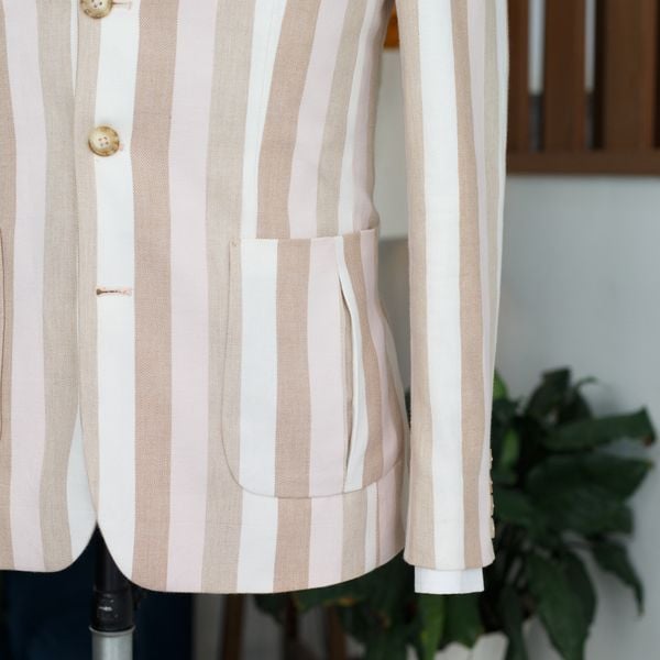  Áo Khoác Sọc Pastel 