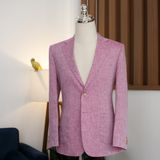 Áo Khoác Linen Hồng Sáng 