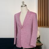  Áo Khoác Linen Hồng Sáng 