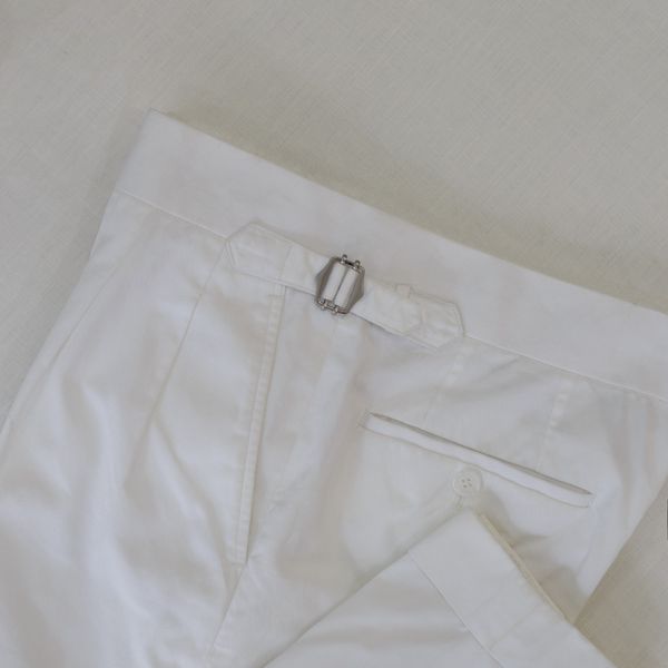  White Kaki Trousers 