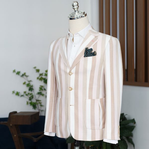  Áo Khoác Sọc Pastel 