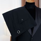  Bộ Tuxedo Đen Phối Satin 