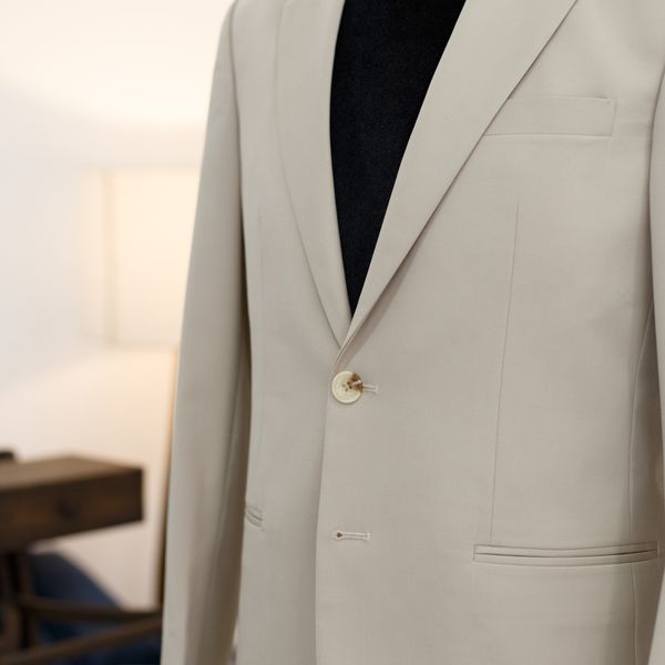  Áo khoác Wool Xám Be 