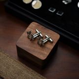  Snowflake Flower Cufflink 