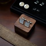  White Nacre Stone Cufflink 