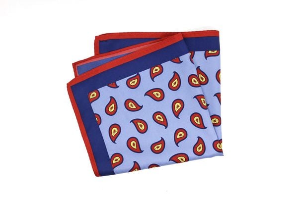  Khăn Vắt Túi Lụa Hoạ Tiết Paisley 