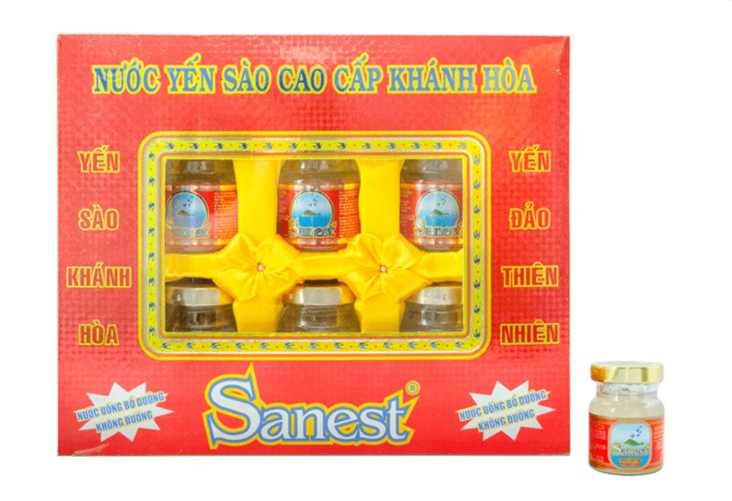  Nước Yến Sào Khánh Hòa Sanest Không Đường 70ml Hộp 6 Lọ - 029H6 