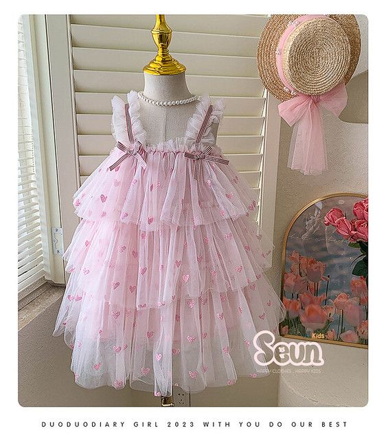 Váy đầm công chúa thiết kế cho bé gái 2 dây mix nơ xinh xắn thướt tha  Mẹ  Tê Tê  Giá Tiki khuyến mãi 320000đ  Mua ngay  Tư