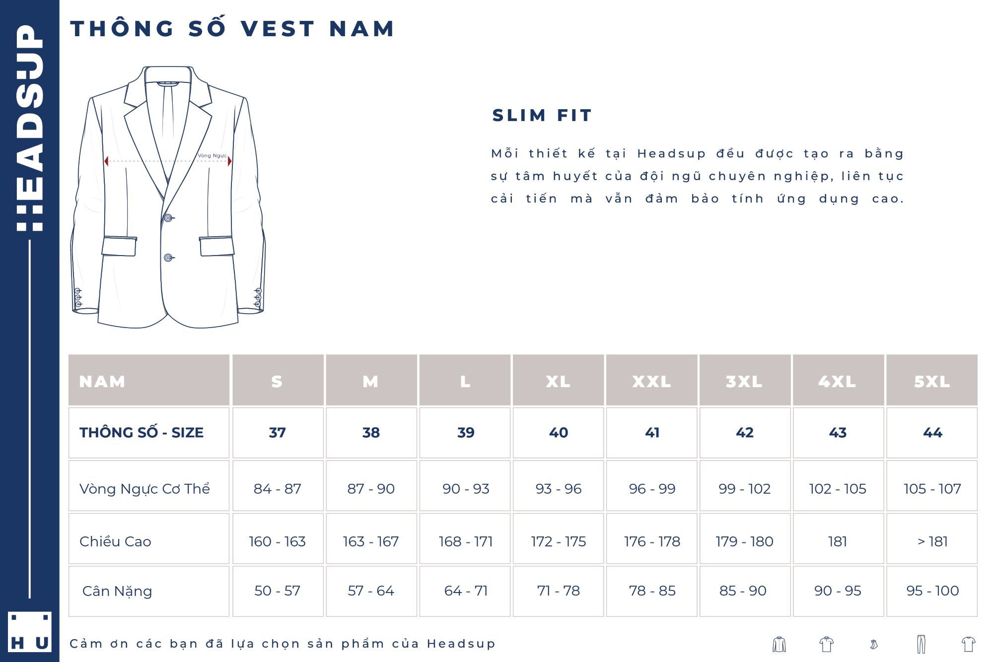 Top 48 ảnh về bảng size áo vest nam  daotaonec