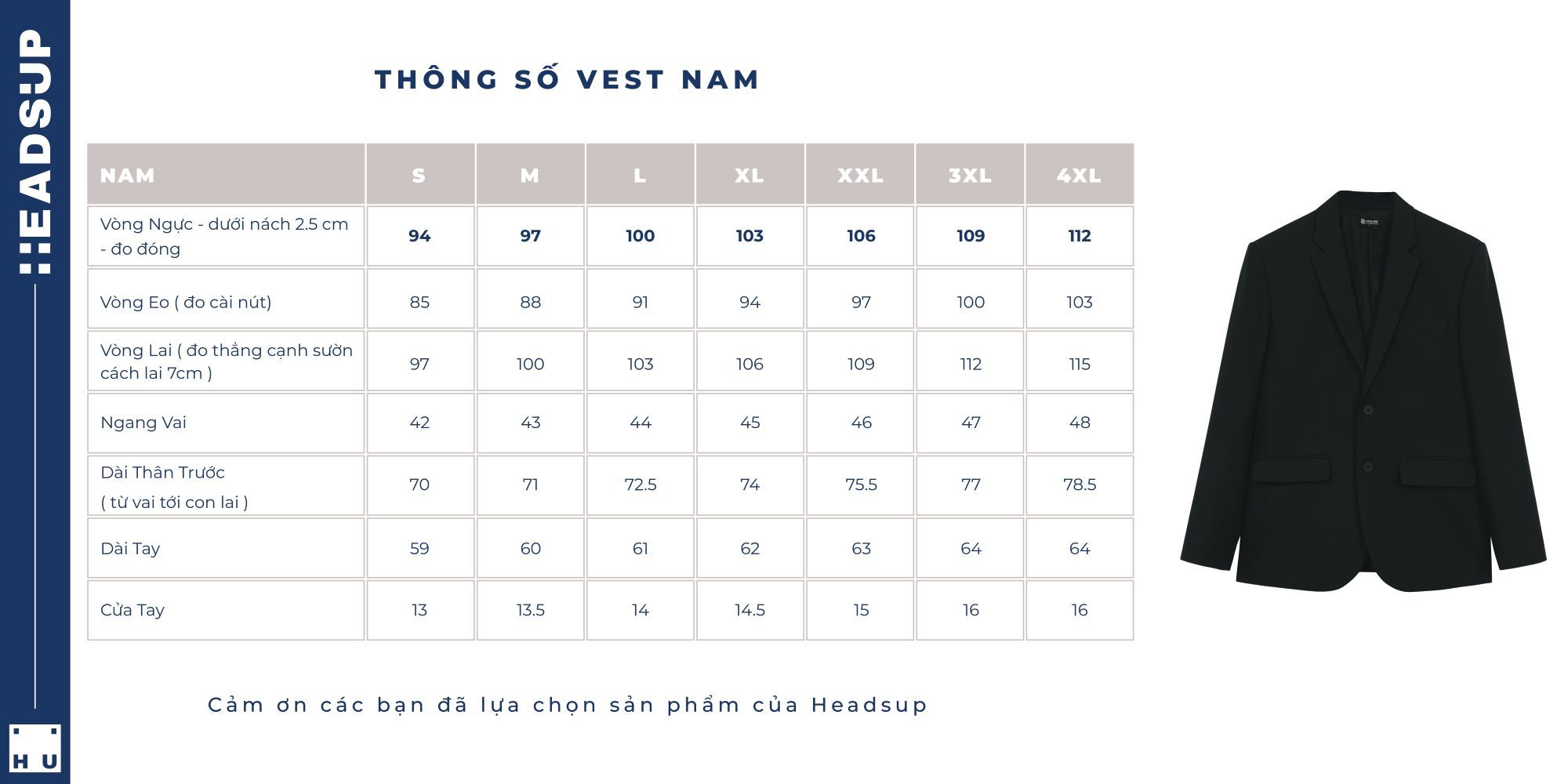 Top 48 ảnh về bảng size áo vest nam  NEC