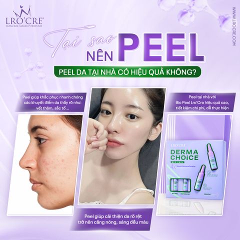  Bộ Peel Da Lro'Cre Derma Choice Giúp Da Căng Bóng Và Đều Màu 20ml 