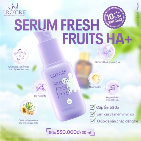  Serum Fresh Fruit - Tinh Chất Dưỡng Da Fresh Fruit Lro'Cre/ 