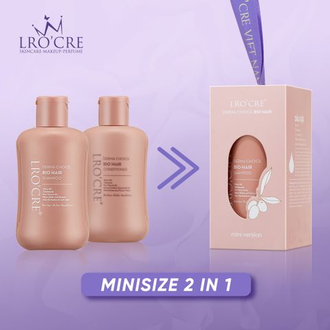  Combo Bộ Gội Xả Minisize Derma Choice BioHair by Lro'Cre 