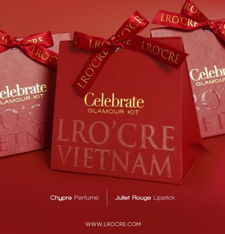  Combo Quà Tặng Nước Hoa Và Son Lro'Cre Celebrate Glamour Kit 