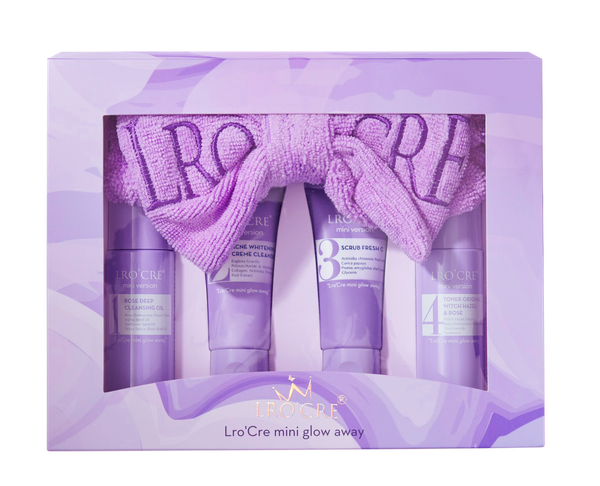  Set Chăm Sóc Da 4 Bước Lro'Cre Mini Glow Away By Lro'Cre/500g 