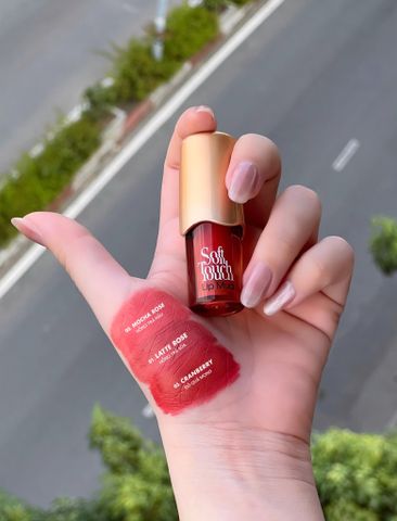  Son Kem Mềm Môi Lro'Cre Soft Touch Lip Mud 3 Tone Màu 2.7g 