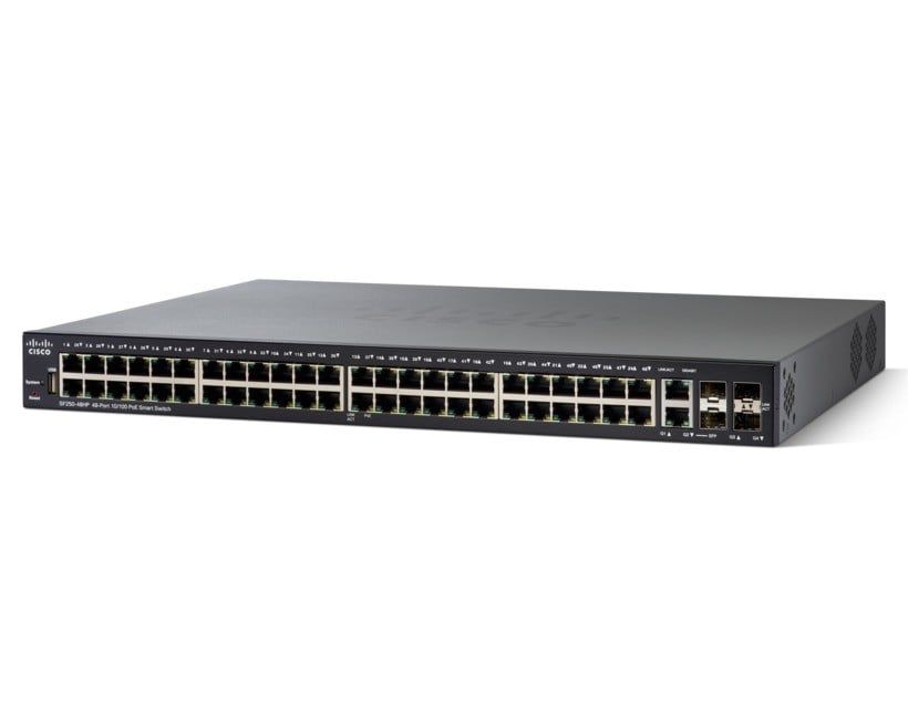  Cisco SF250-48HP 48-port 10/100 PoE Switch ( SF250-48HP-K9-EU ) 