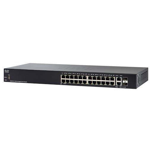  SG250X-24P 24-Port Gigabit PoE Smart Switch with 10G Uplinks ( SG250X-24P-K9-EU ) 