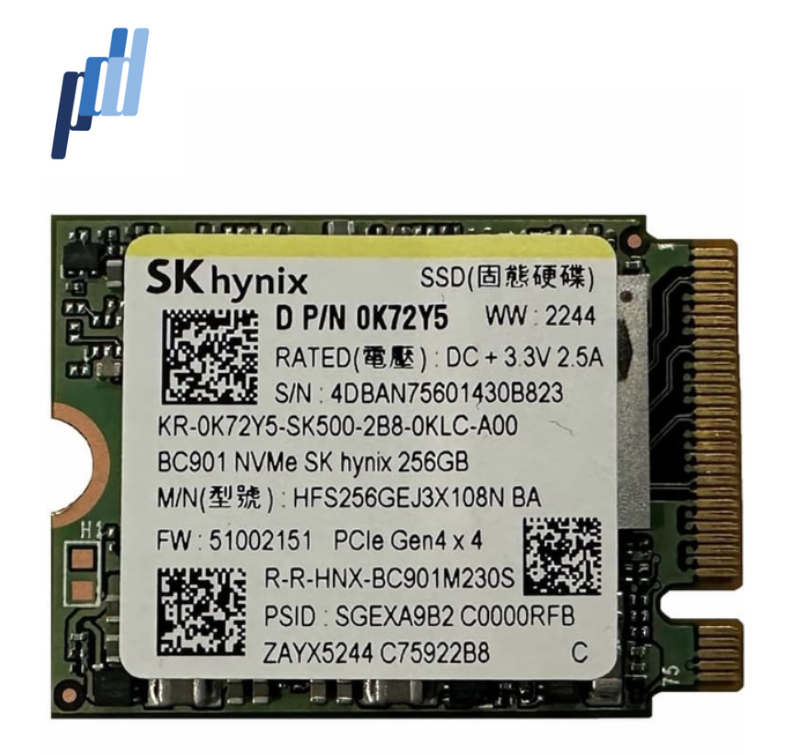  SSD SK Hynix M.2 256GB M.2 NVMe BC901 