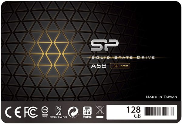  Silicon Power 128Gb SSD 3D NAND TLC A58 Performance Boost SATA III 2.5