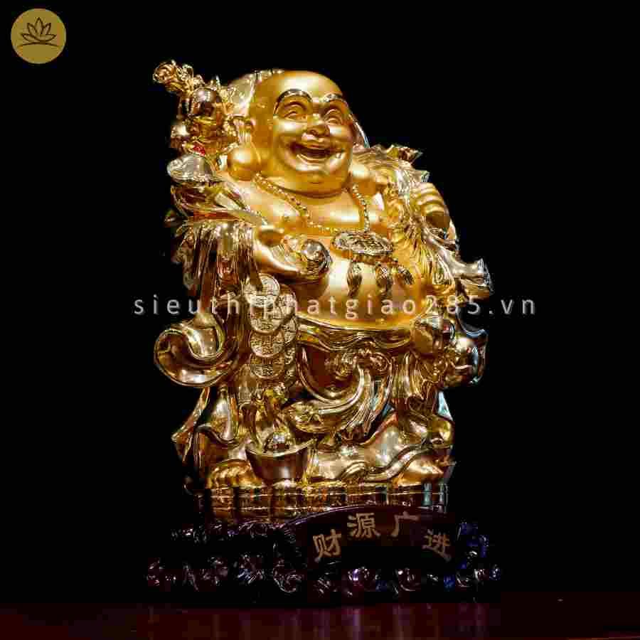  Tượng Di Lặc xi vàng đứng 