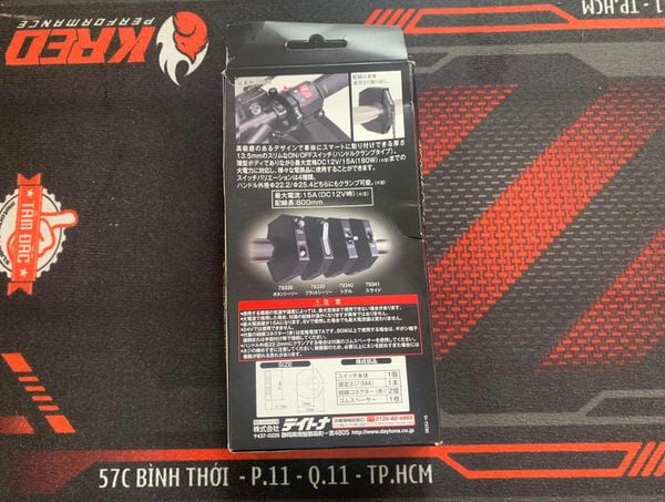  Công tắc Daytona dùng để tắt/mở đèn hoặc tắt máy Japan 