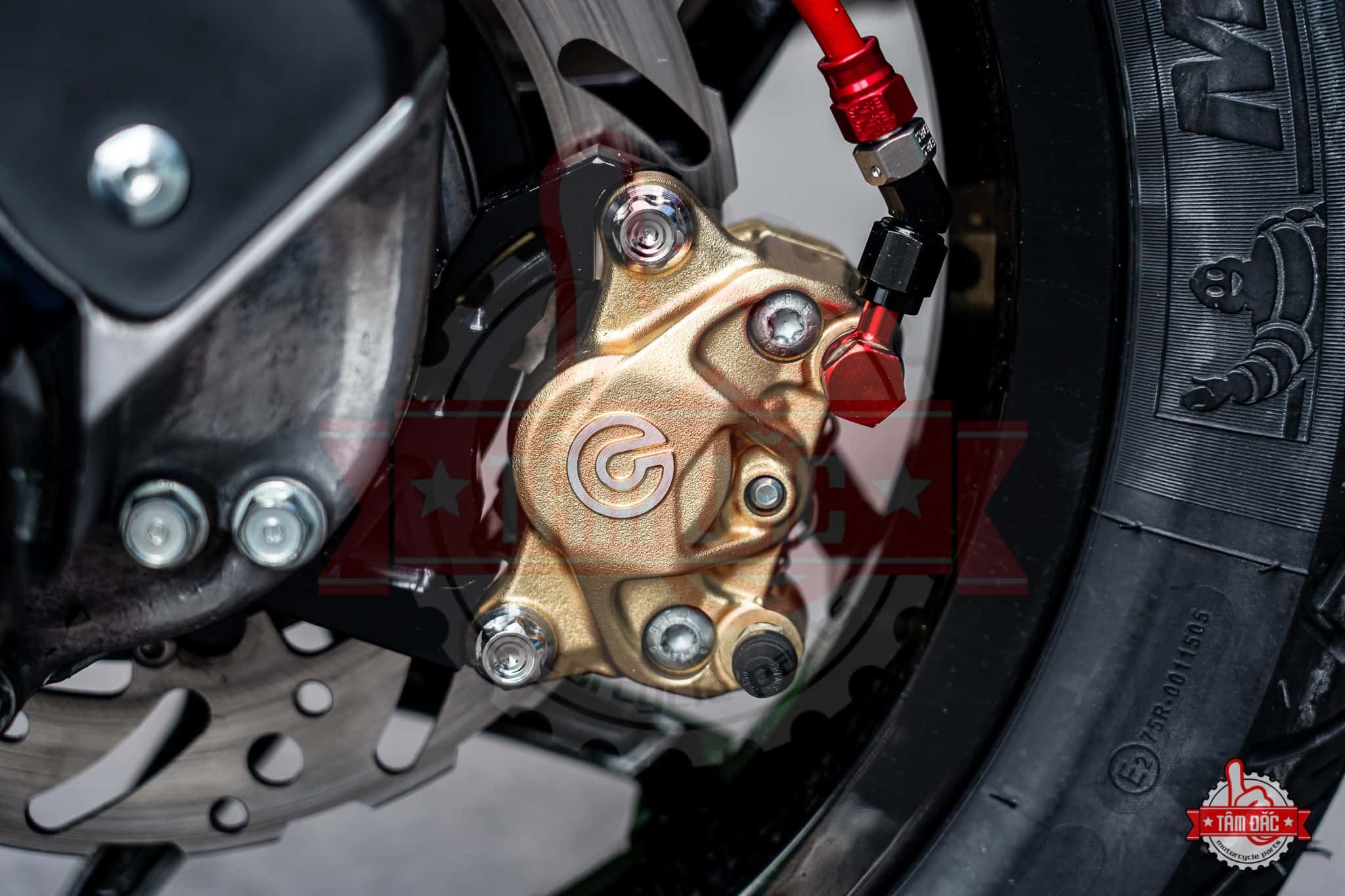  Heo Brembo 2 Piston - Vàng Logo Lớn 