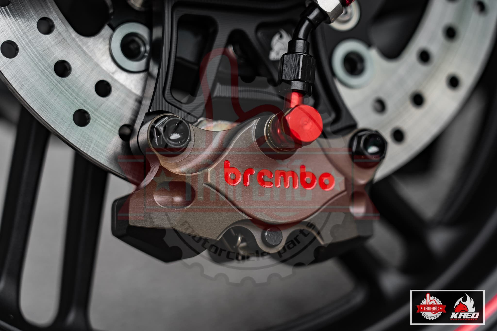  Heo Brembo Billet 2 Piston Xám 