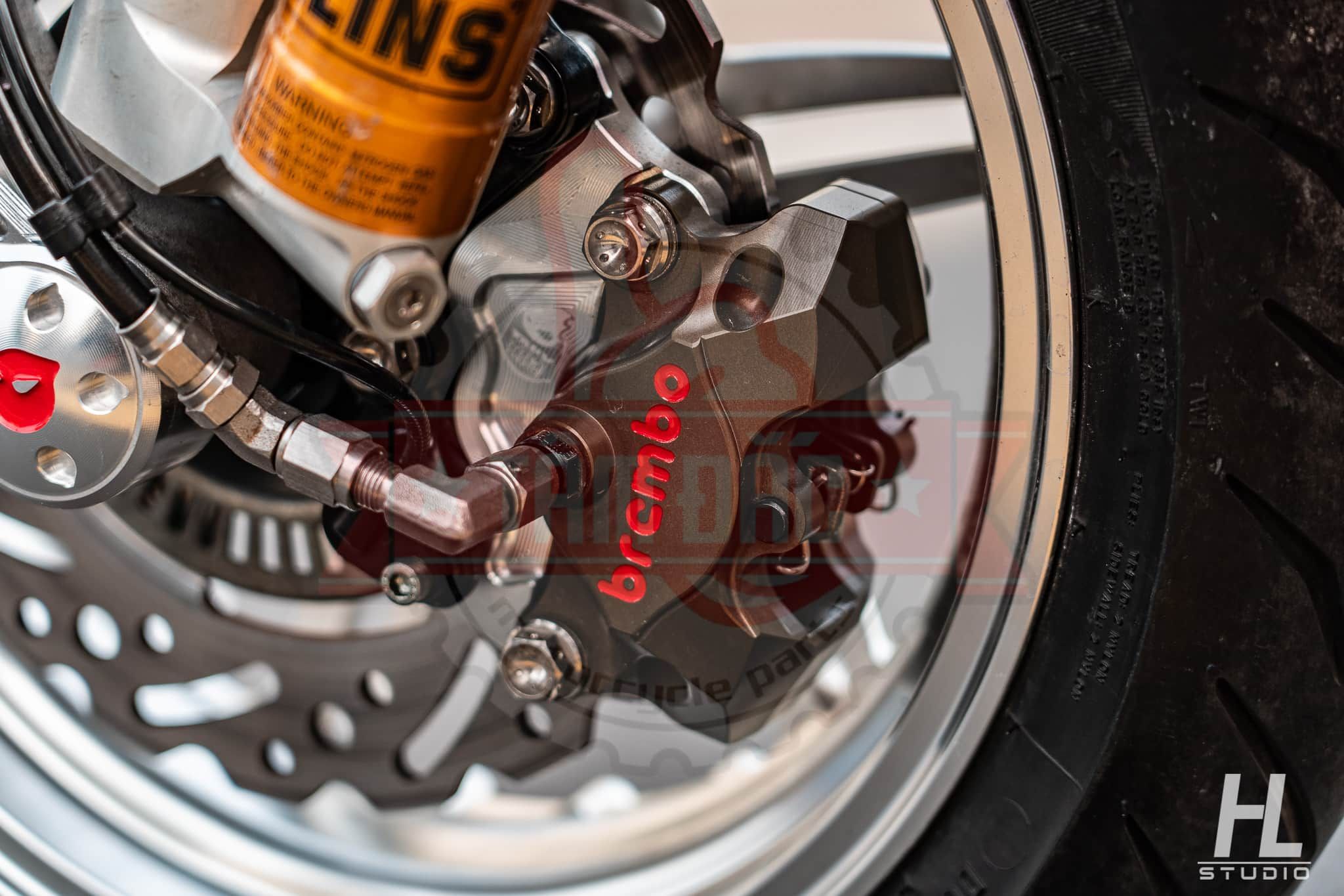  Heo Brembo Billet 2 Piston Xám 