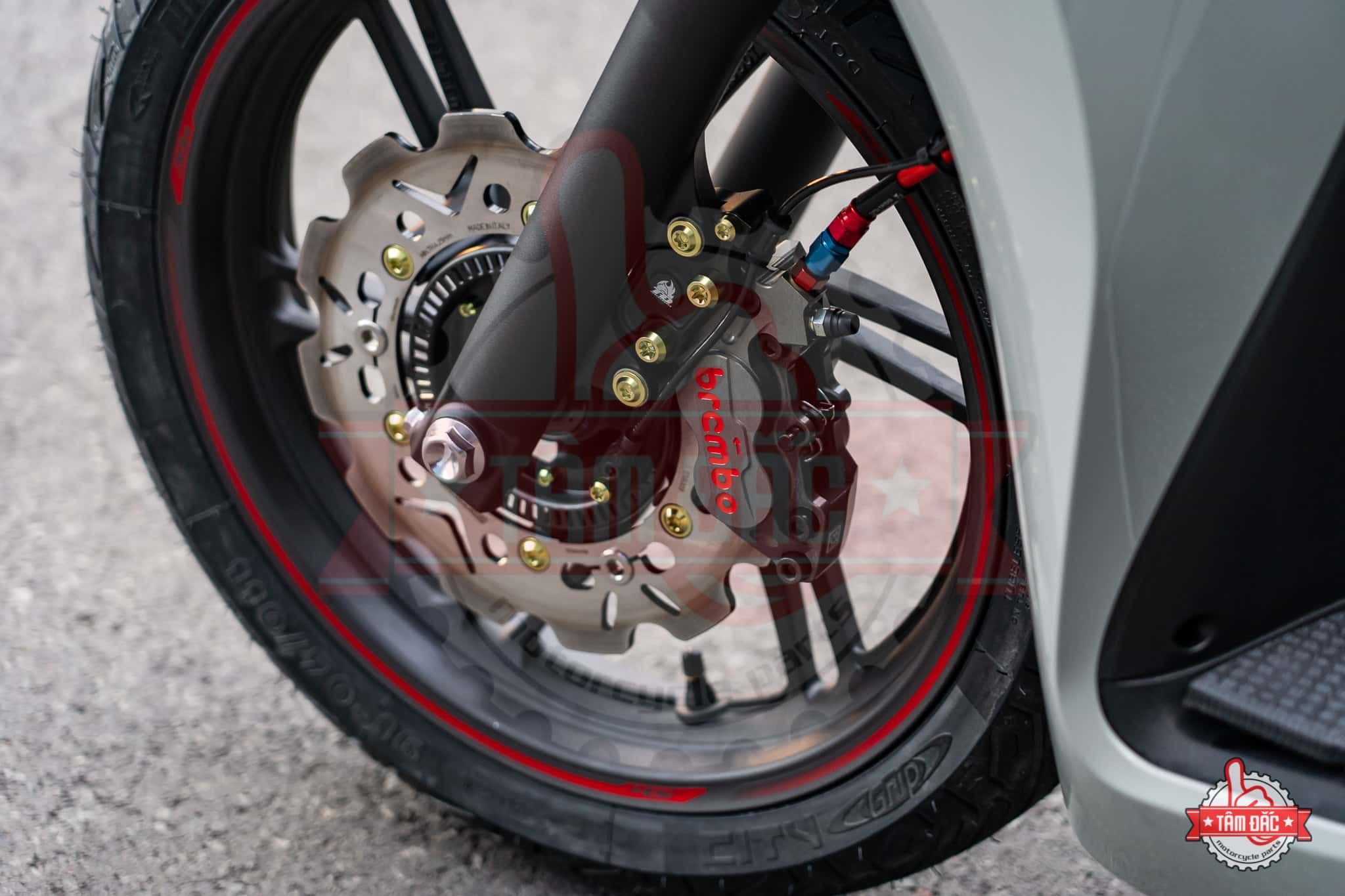  Heo Brembo Billet 4 Piston - Xi măng 