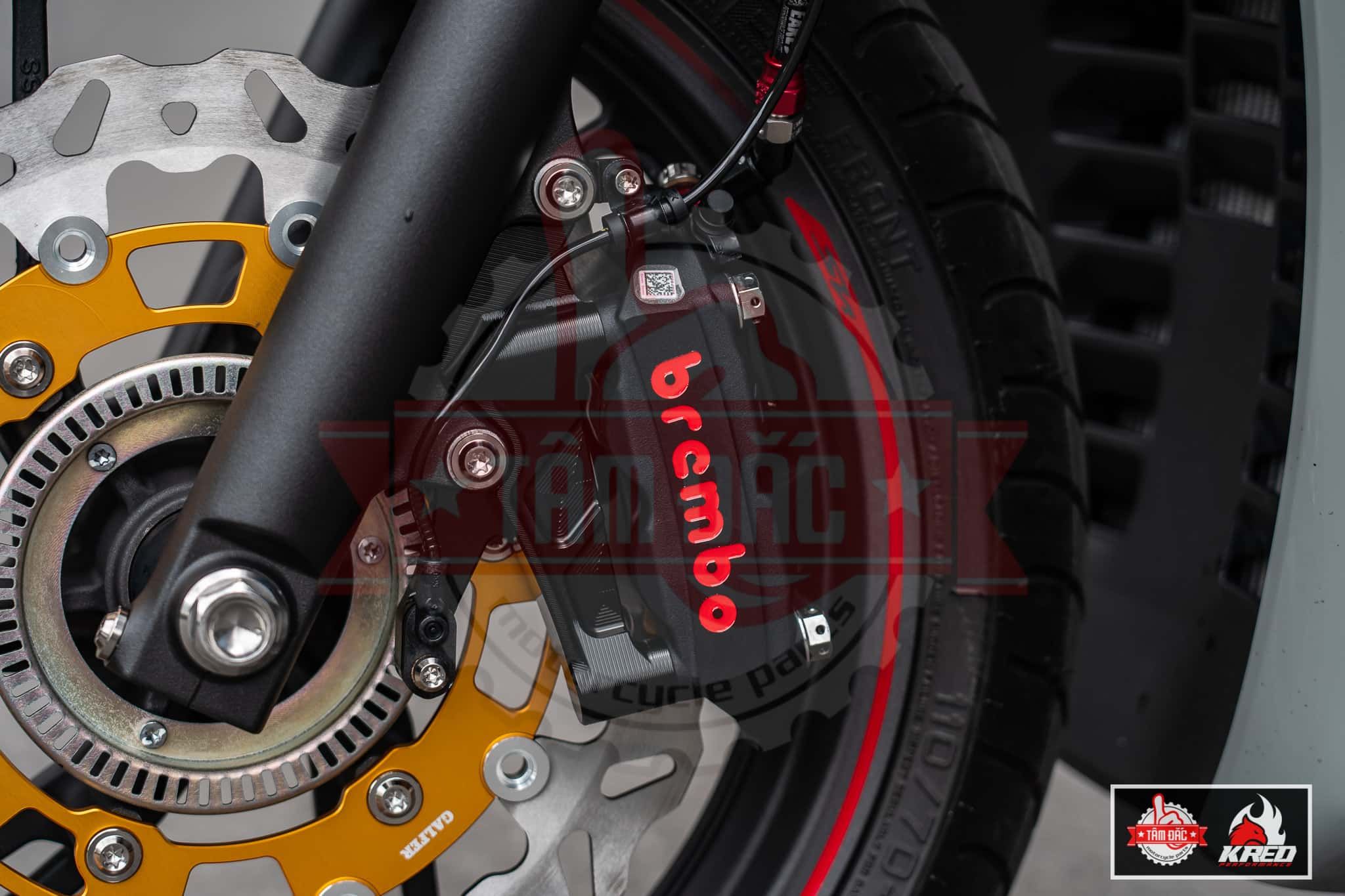  Cặp Heo Brembo M4 Đen - 100mm 