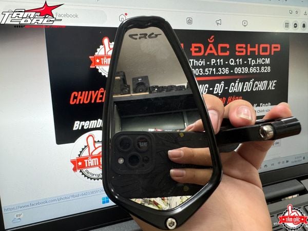  Gương CRG Thái Lan 1:1 gọn gàng CNC sắc sảo gắn mọi loại xe 