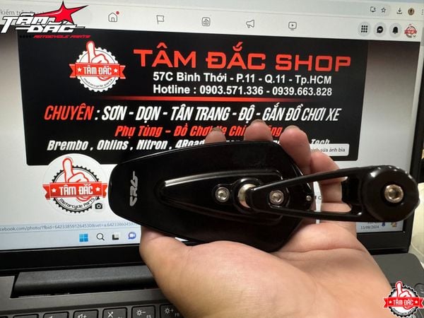 Gương CRG Thái Lan 1:1 gọn gàng CNC sắc sảo gắn mọi loại xe 