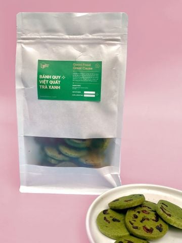  Bánh Quy Trà xanh Việt Quất/ Matcha Cranberry Biscuits 250gr 