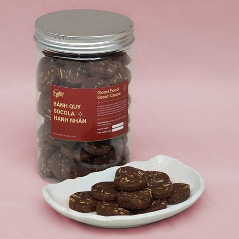  Bánh sô cô la và hạnh nhân/ Chocolate & Almond Cookies 