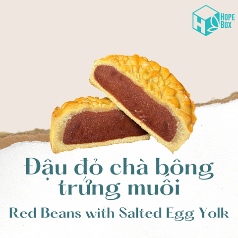  Bánh đậu đỏ trứng muối chà bông/Red bean with Salted Egg Yolk 