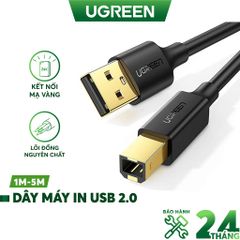Cáp USB 2.0 máy in 3m Ugreen 10351