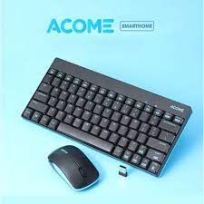 Bộ bàn phím không dây mini kèm chuột ACOME AKM2000 độ phân giải 1600DPI