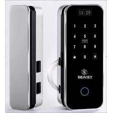 KHÓA CỬA VÂN TAY CHO CỬA KÍNH LÙA NGANG CÓ REMOTE SEAKEY G52R