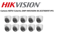Combo 10 camera HDTVI 2MP Dome Hikvision DS-2CE56D0T-IRP
