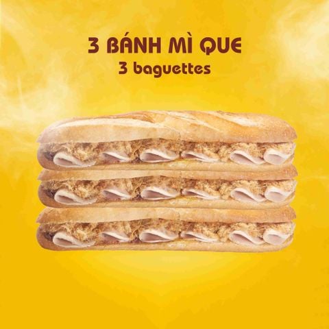  Combo 3 Bánh Mì Que 